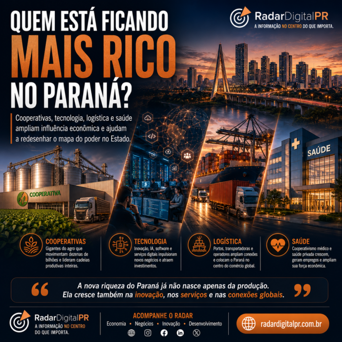 Quem está ficando mais rico no Paraná? Os grupos que ganham força na nova economia