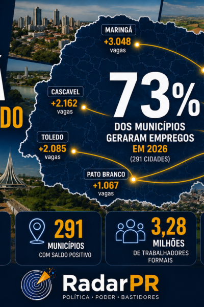 Cidades do interior do Paraná ampliam geração de empregos e participação na economia estadual, fortalecendo o desenvolvimento regional além de Curitiba.