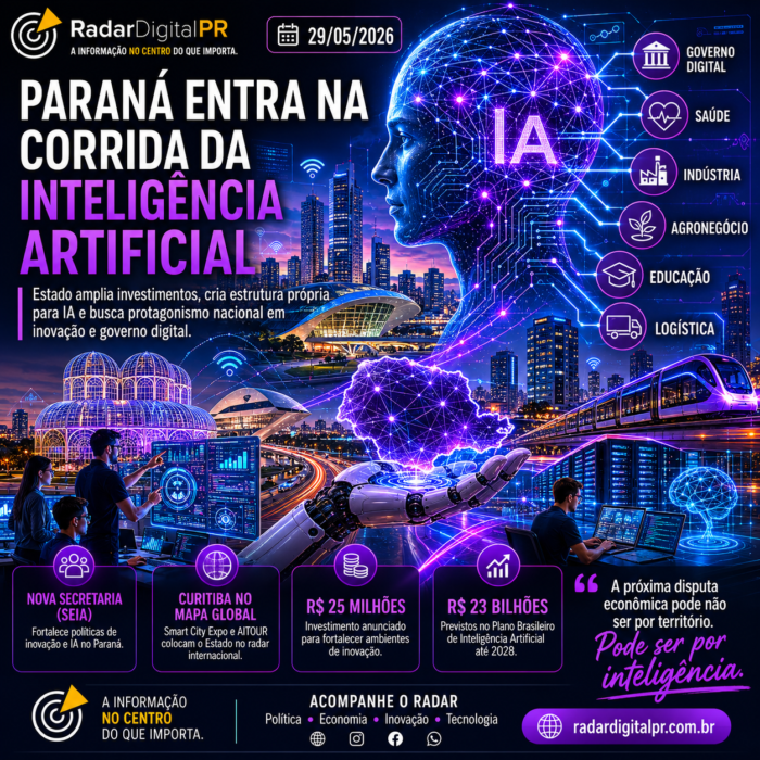 Paraná tenta ocupar espaço estratégico na corrida da inteligência artificial